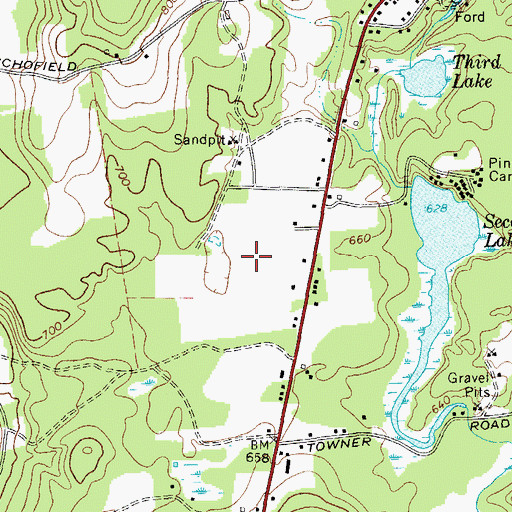 Topographic Map of Stuart M Townsend Middle School, NY