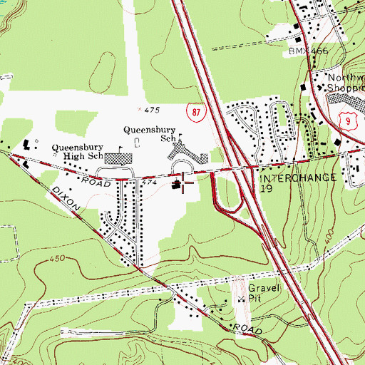 Topographic Map of Church of Our Lady of Annunciation, NY