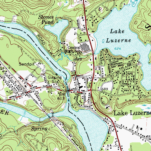 Topographic Map of First United Methodist Church, NY