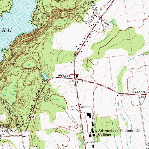 Topographic Map of New Hope Community Church, NY
