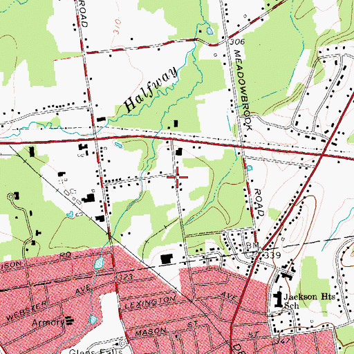 Topographic Map of Northway Christian Family Church, NY