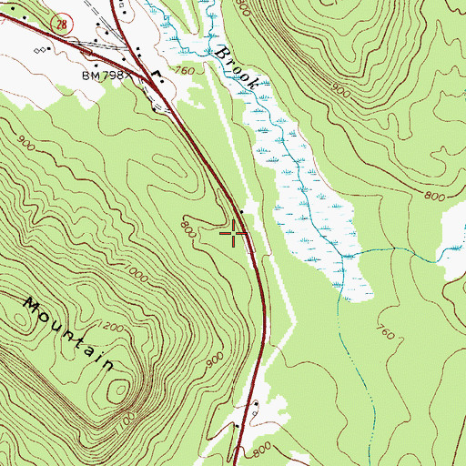 Topographic Map of Truthville Baptist Church, NY