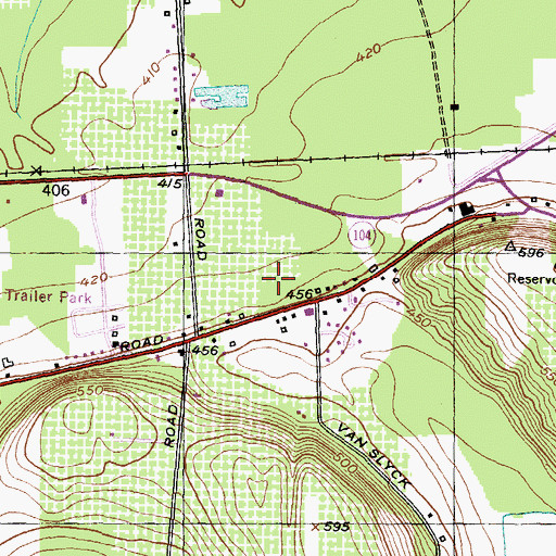 Topographic Map of Bible Baptist Church of Sodus, NY