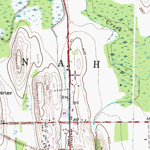 Topographic Map of Christian Center, NY