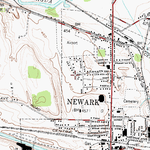 Topographic Map of Church of God, NY