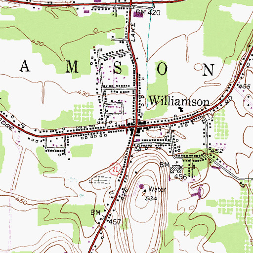 Topographic Map of Community of Faith Church, NY