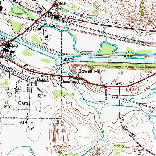 Topographic Map of Cross Creek Church, NY