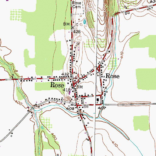 Topographic Map of Free Methodist Church, NY