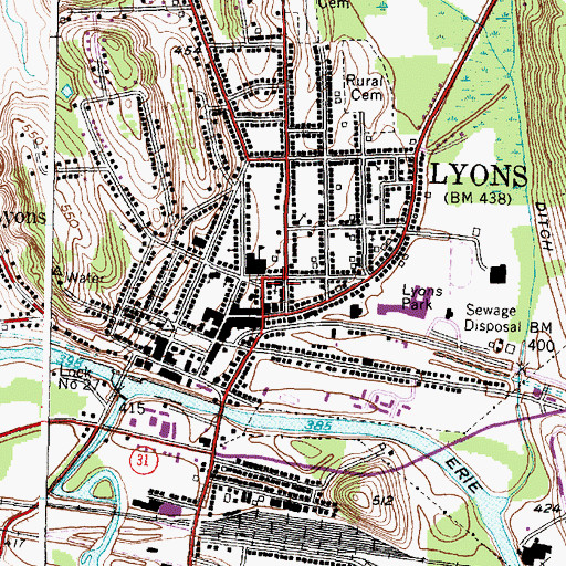 Topographic Map of Grace Episcopal Church, NY