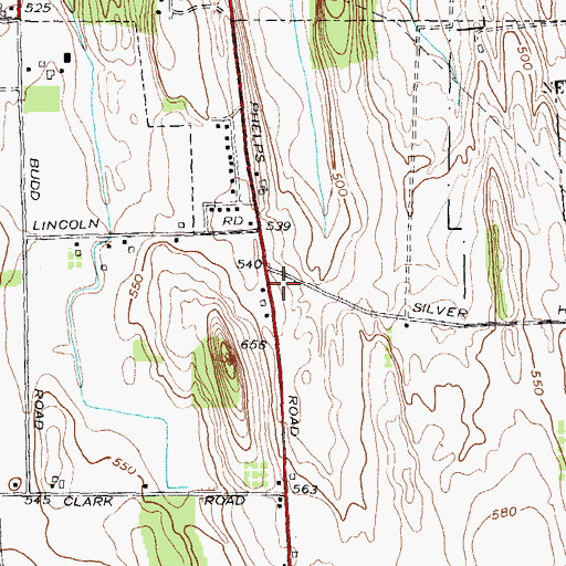 Topographic Map of Kingdom Hall of Jehovahs Witnesses, NY
