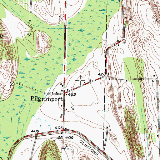Topographic Map of Maranatha Baptist Church, NY