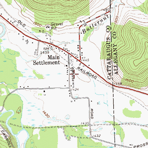 Topographic Map of Jolee Mobile Home Community, NY