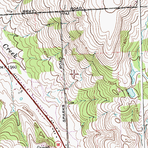 Topographic Map of Pleasant View Mobile Home Park, NY