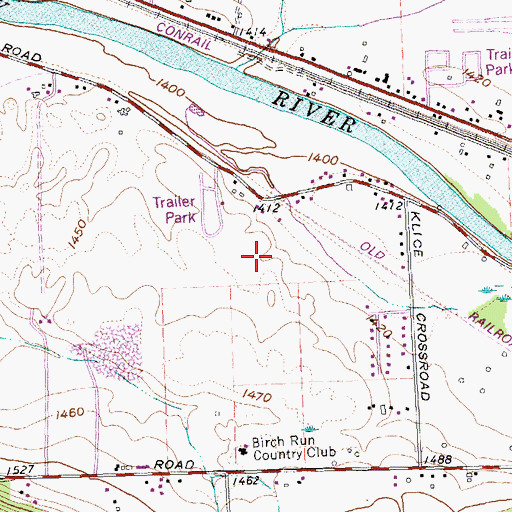 Topographic Map of Valley View Estates Mobile Home Park, NY
