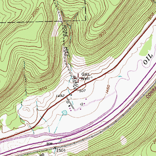 Topographic Map of Underwood Manor Assisted Living Center, NY