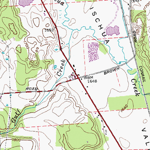 Topographic Map of Kingdom Hall of Jehovahs Witnesses, NY