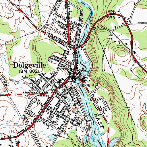 Topographic Map of Dolgeville Christian Fellowship, NY