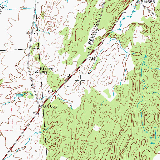 Topographic Map of Edwards - Knox Junior - Senior High School, NY