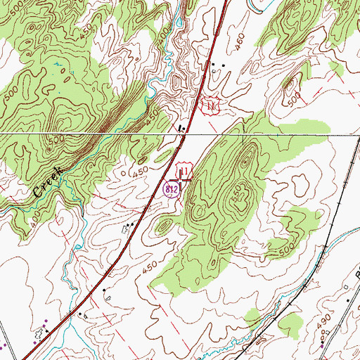 Topographic Map of Faith Bible Church, NY