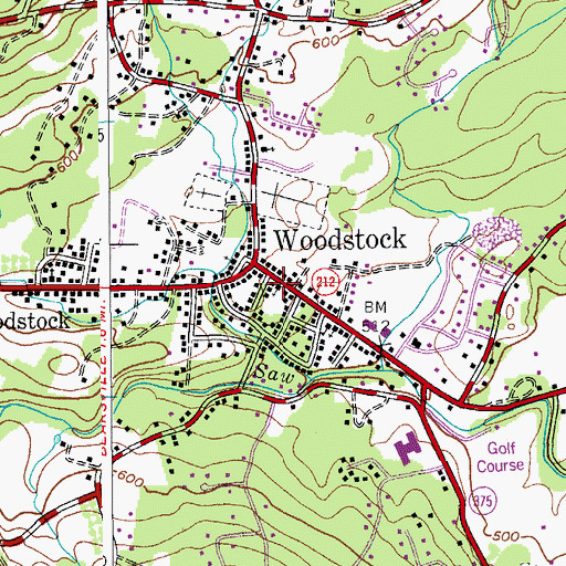 Topographic Map of Christs Lutheran Church, NY