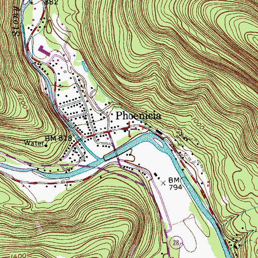 Topographic Map of Saint Francis de Sales Church, NY