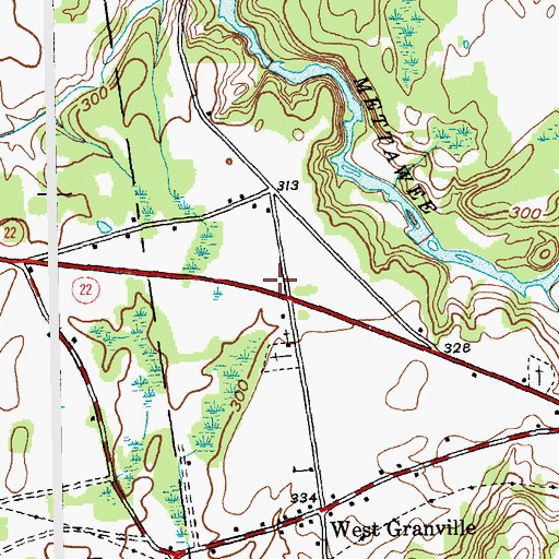 Topographic Map of Calvary Baptist Church, NY