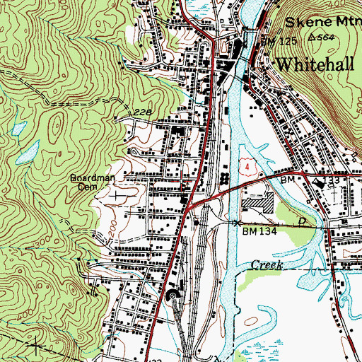 Topographic Map of Grace Baptist Church, NY