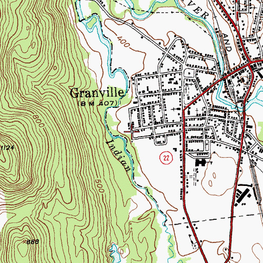 Topographic Map of Kingdom Hall of Jehovahs Witnesses, NY