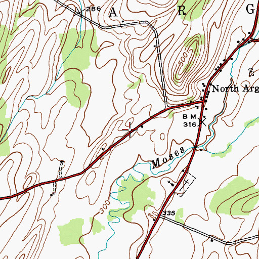 Topographic Map of North Argyle Community Church, NY