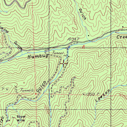 Topographic Map of Eliza Gulch, CA