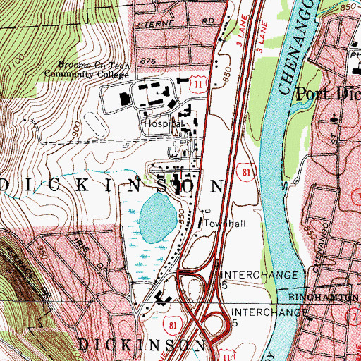 Topographic Map of Elizabeth Church Manor Nursing Home, NY
