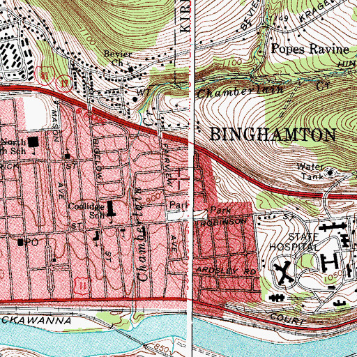 Topographic Map of Good Shepherd Fairview Home Assisted Living Facility, NY