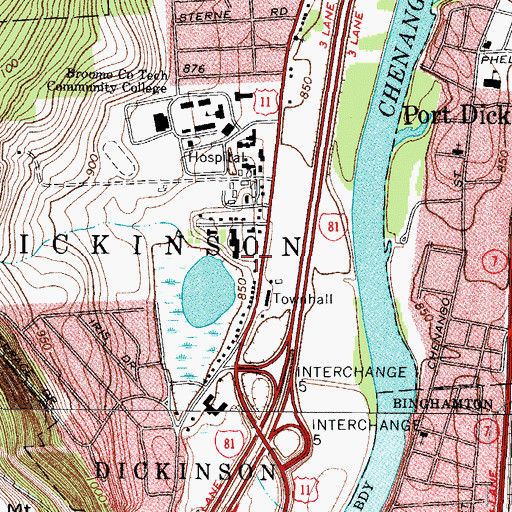 Topographic Map of Saint Louise Manor Assisted Living Facility, NY