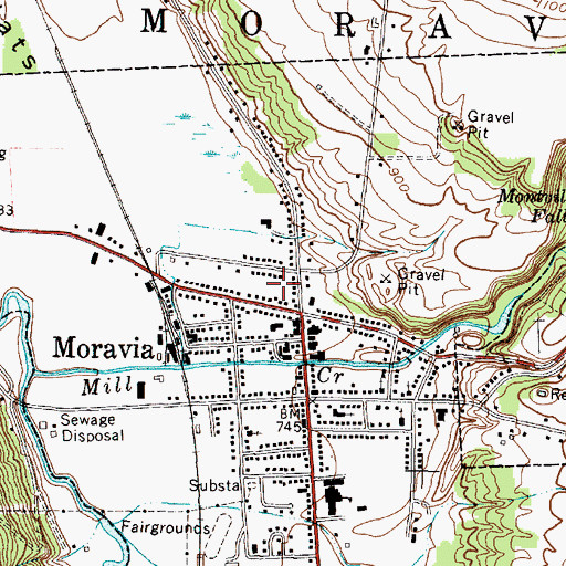 Topographic Map of Howd Nursing Home, NY