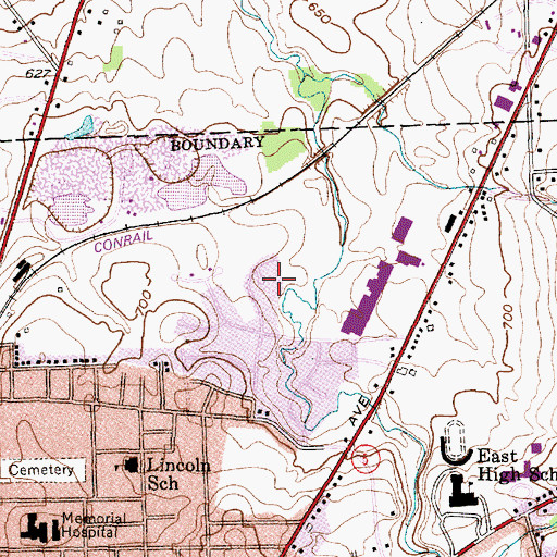 Topographic Map of North Brook Heights Home for Adults, NY