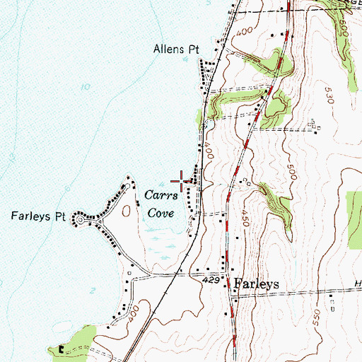 Topographic Map of Willis Marina, NY