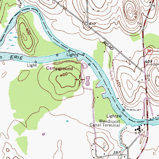 Topographic Map of Riverforest Park Campground, NY