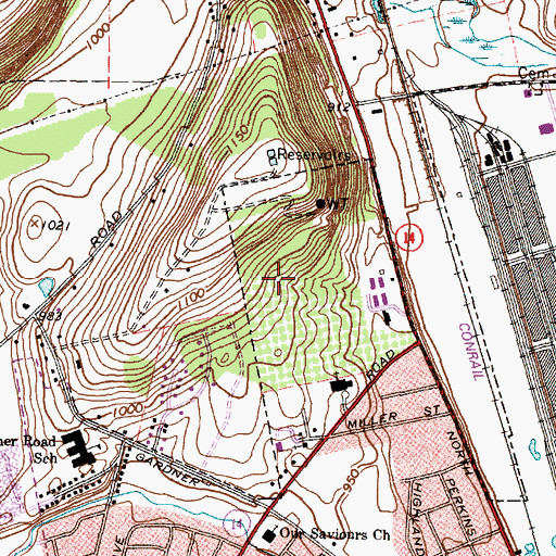 Topographic Map of Bethany Nursing Home and Health Related Facility, NY