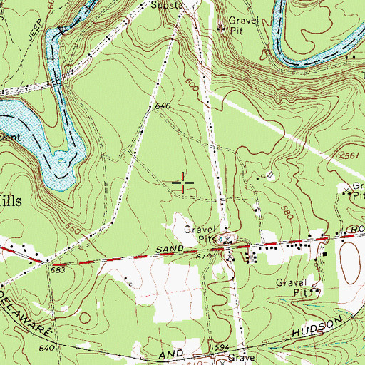 Topographic Map of Clinton County Landfill, NY
