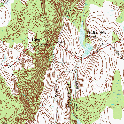 Topographic Map of Unionvale Town Offices, NY