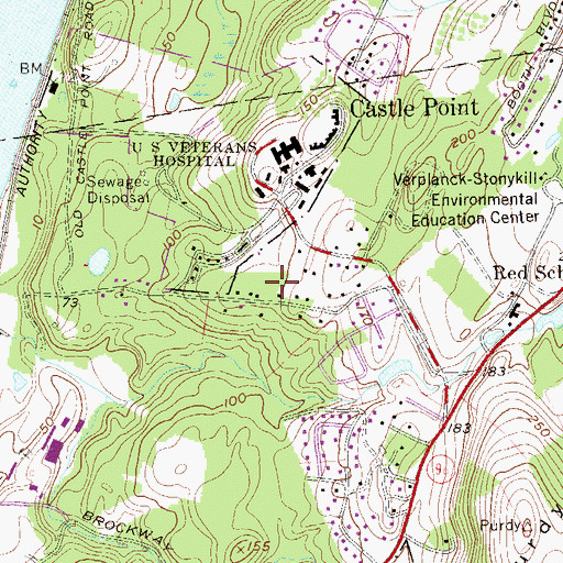 Topographic Map of McClelland Home for Adults Assisted Living Facility, NY