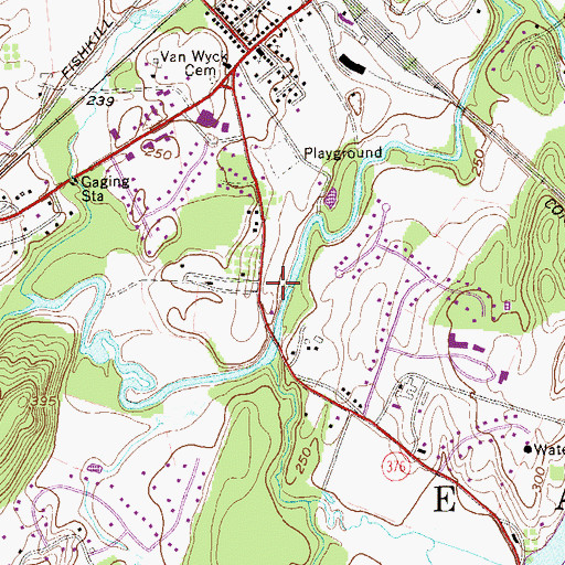 Topographic Map of East Fishkill Town Hall, NY