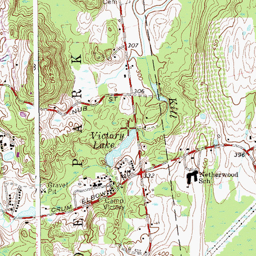 Topographic Map of Victory Lake Nursing Center, NY