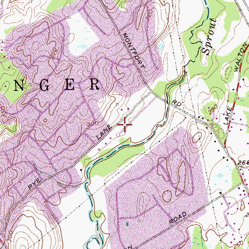 Topographic Map of Wappingers Falls Mobile Home Park, NY