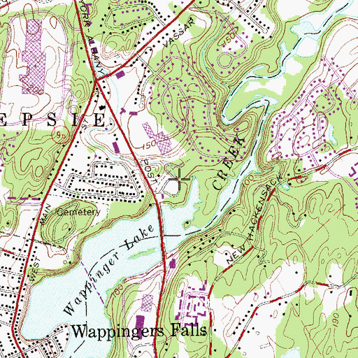 Topographic Map of Little Falls Mobile Home Park, NY
