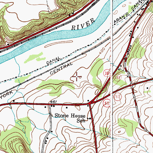 Topographic Map of Sunset View Mobile Home Park, NY
