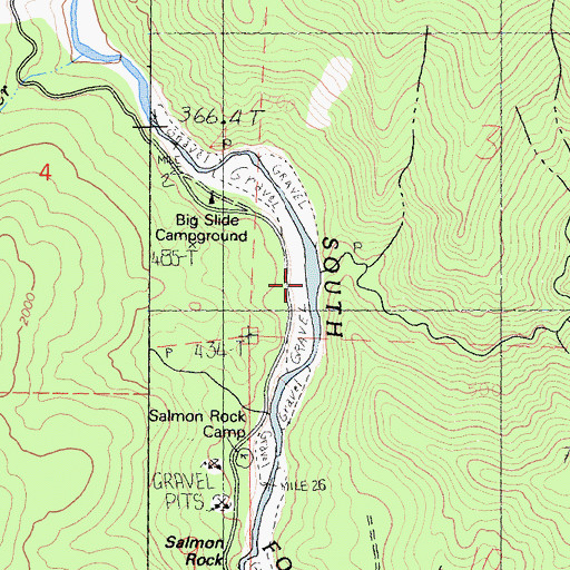 Topographic Map of Eltapom Creek, CA