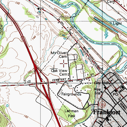 Topographic Map of Frankfort 5S North Business Park, NY