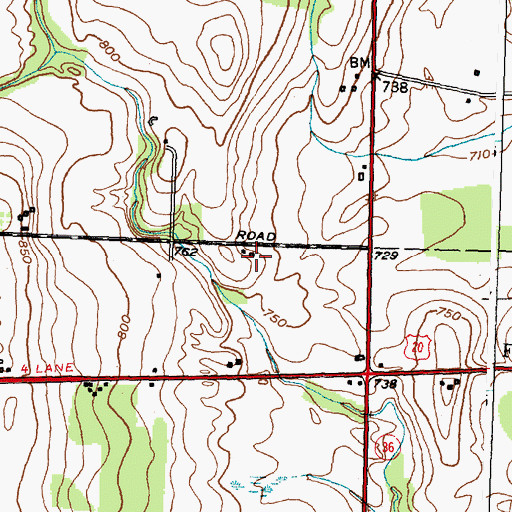 Topographic Map of Barefoot Mobile Home Park, NY