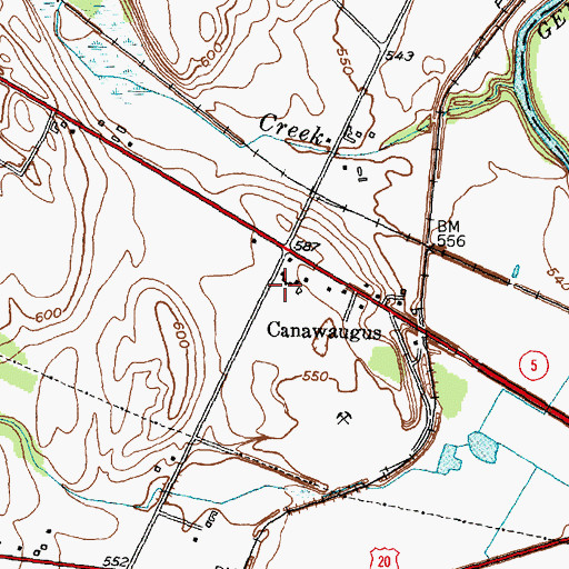 Topographic Map of Monte Carlo Mobile Home Park, NY